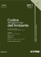Codice delle leggi per la tutela dell'Ambiente