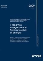 Il risparmio energetico e le fonti rinnovabili di energia