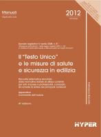 Il "Testo Unico" e le misure di salute e sicurezza in edilizia
