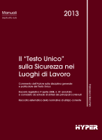 Il “Testo Unico” sulla Sicurezza nei luoghi di lavoro
