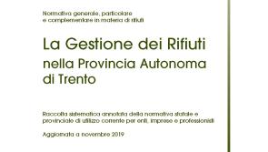 La gestione del rifiuti nella Provincia Autonoma di Trento